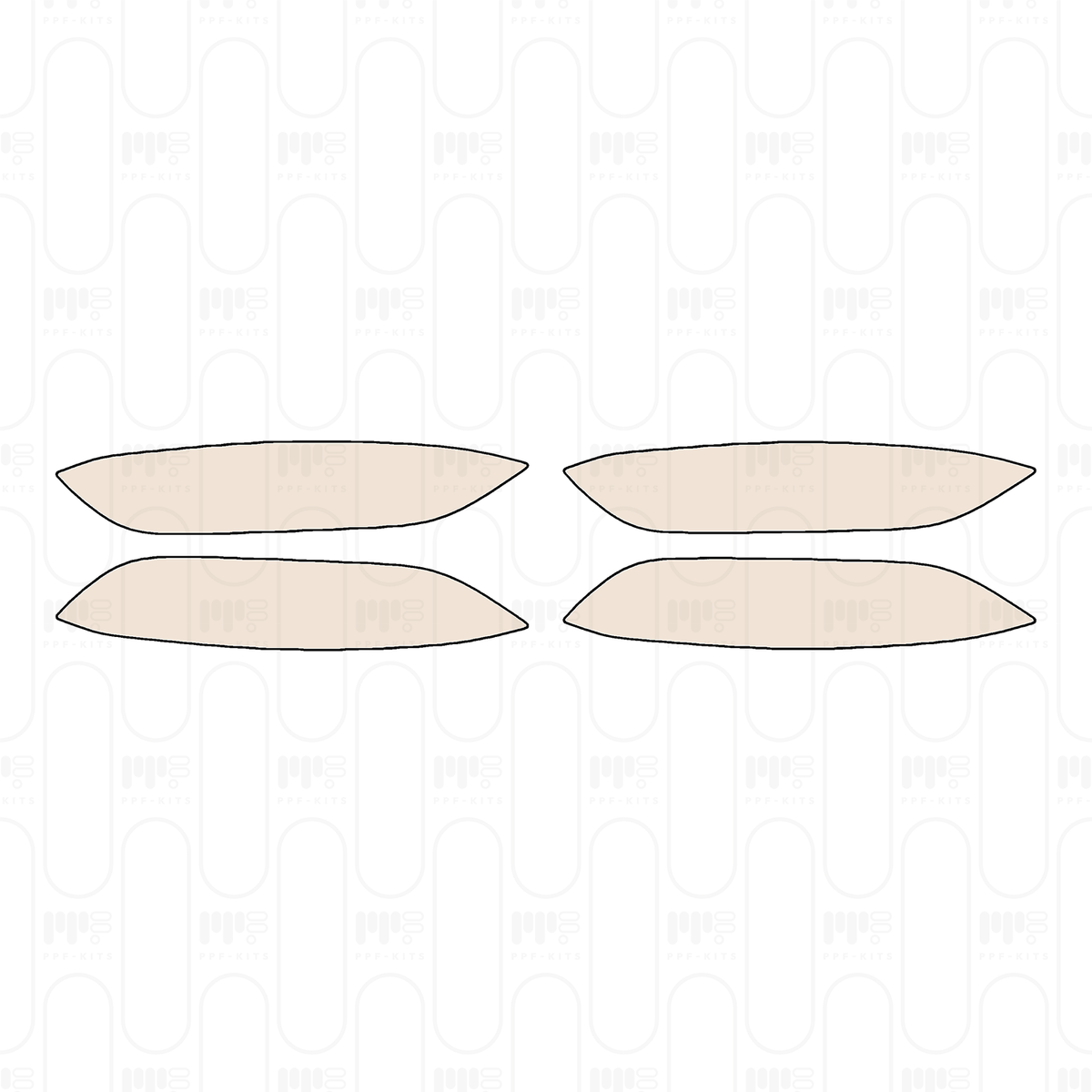 Pre-cut PPF pattern: Door Handle Inserts - BYD