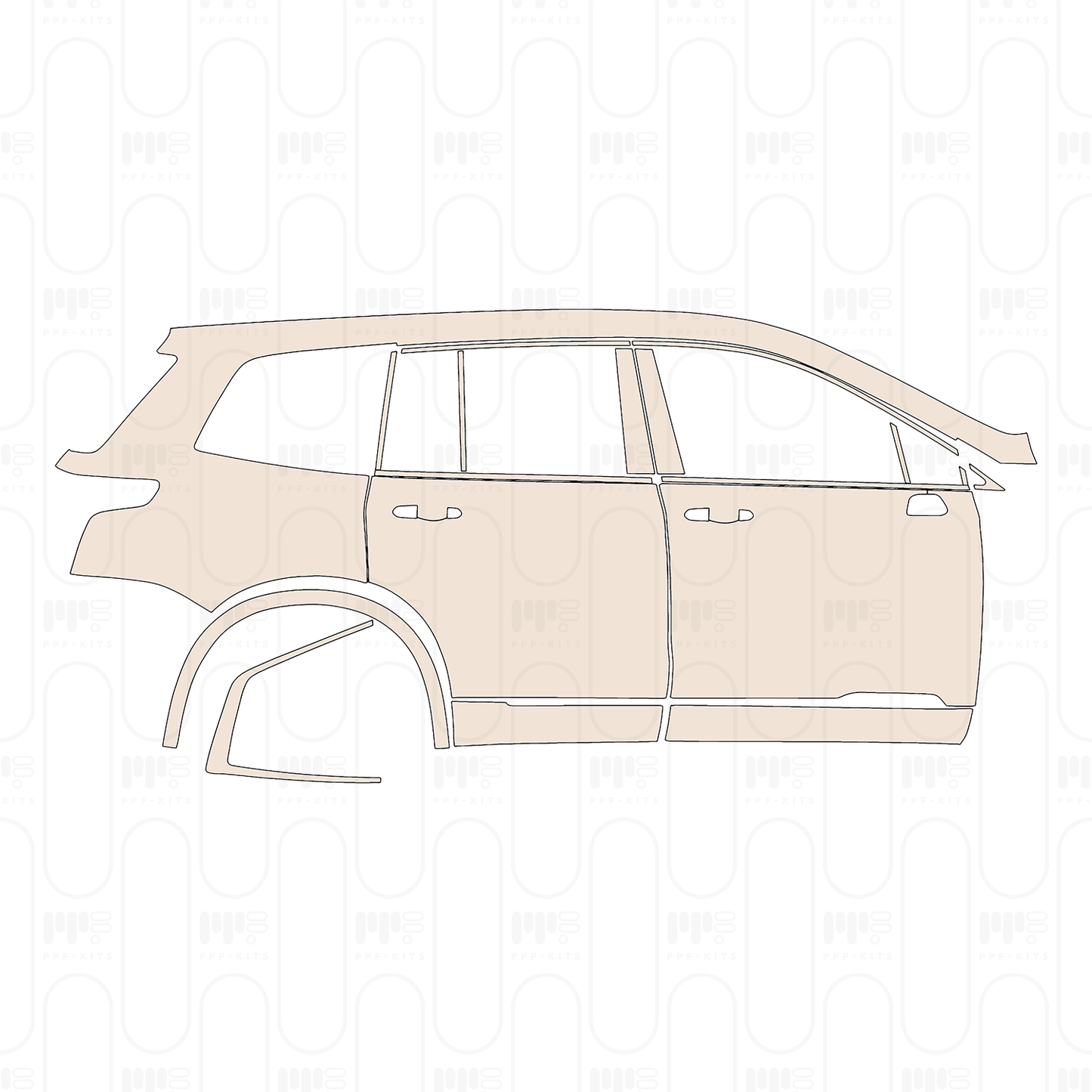 Pre-Cut PPF Cadillac XT6 Luxury 2023