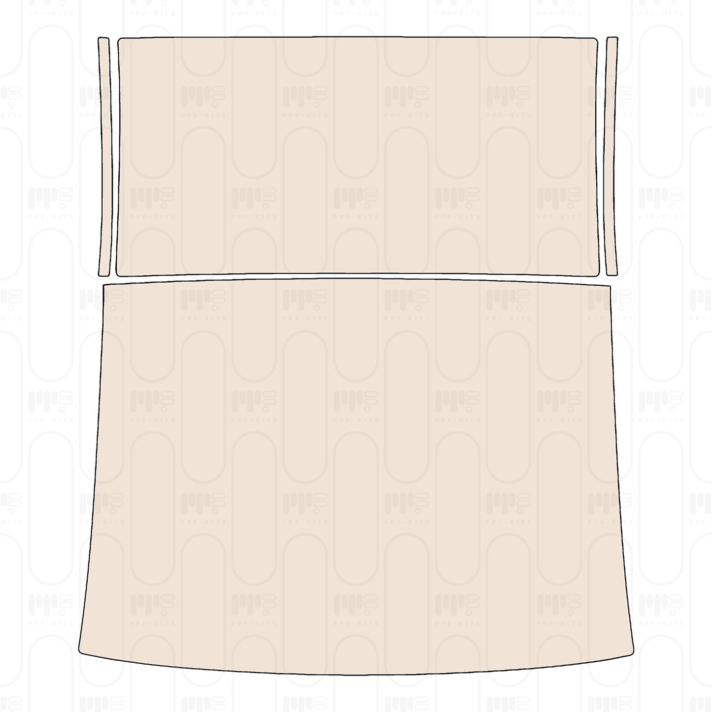 Pre-Cut PPF Fiat 500e 2 door Base Coupe 2024