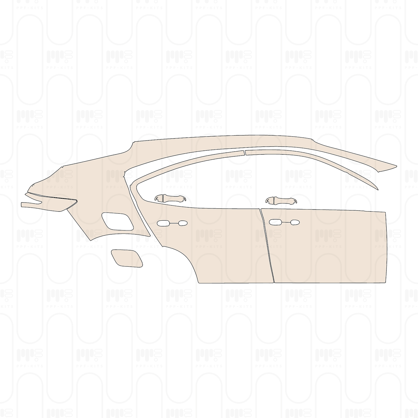 Pre-Cut PPF Fiat Fastback Base 2024