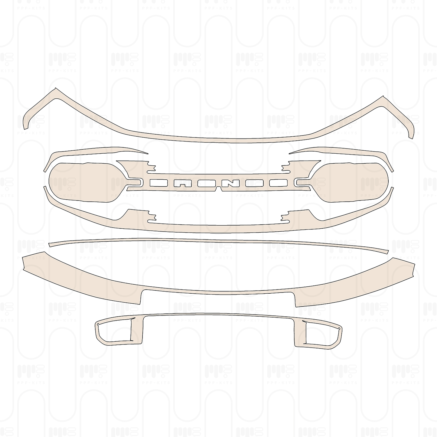 Pre-Cut PPF Ford Bronco Sport Badlands 2022