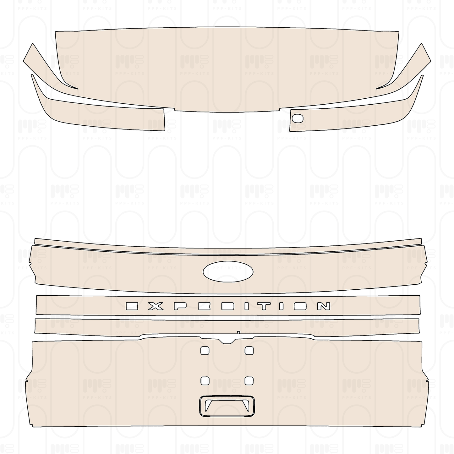 Pre-Cut PPF Ford Expedition Standard Wheelbase Timberline 2022