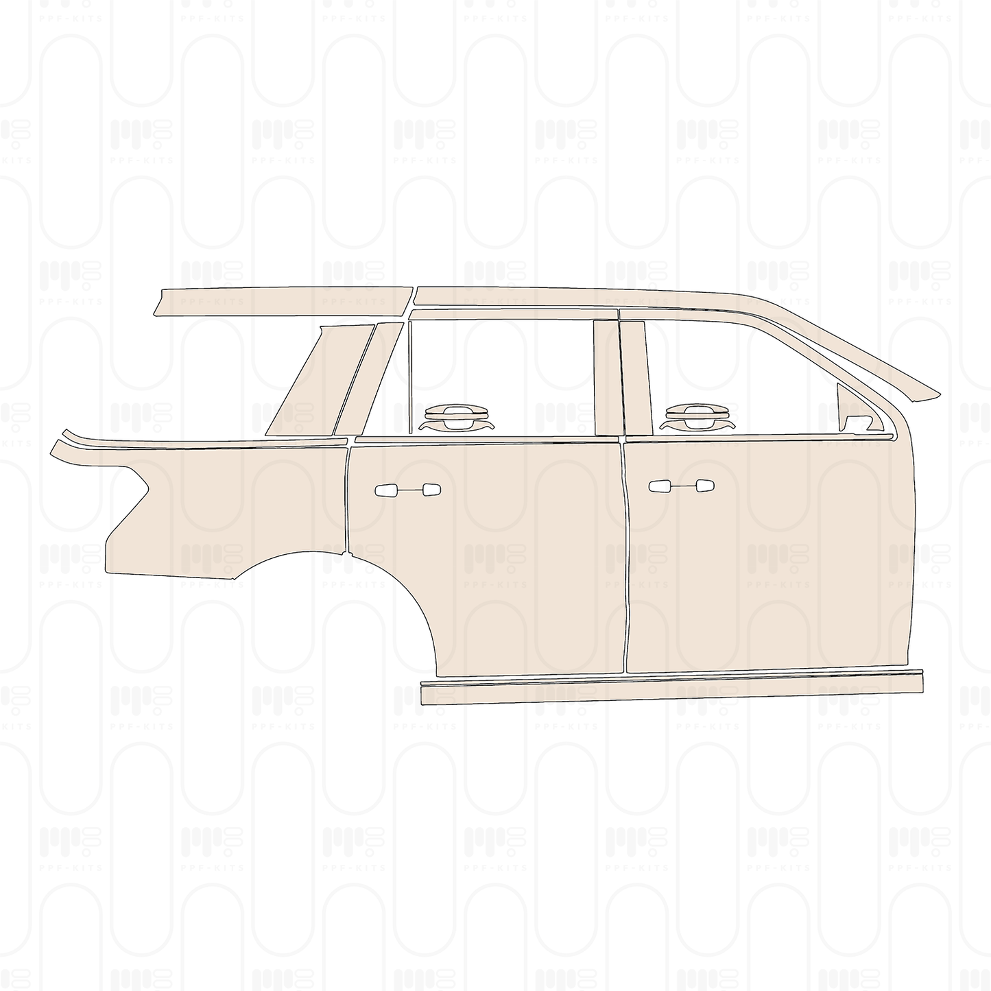 Pre-Cut PPF Ford Expedition Standard Wheelbase Limited 2022