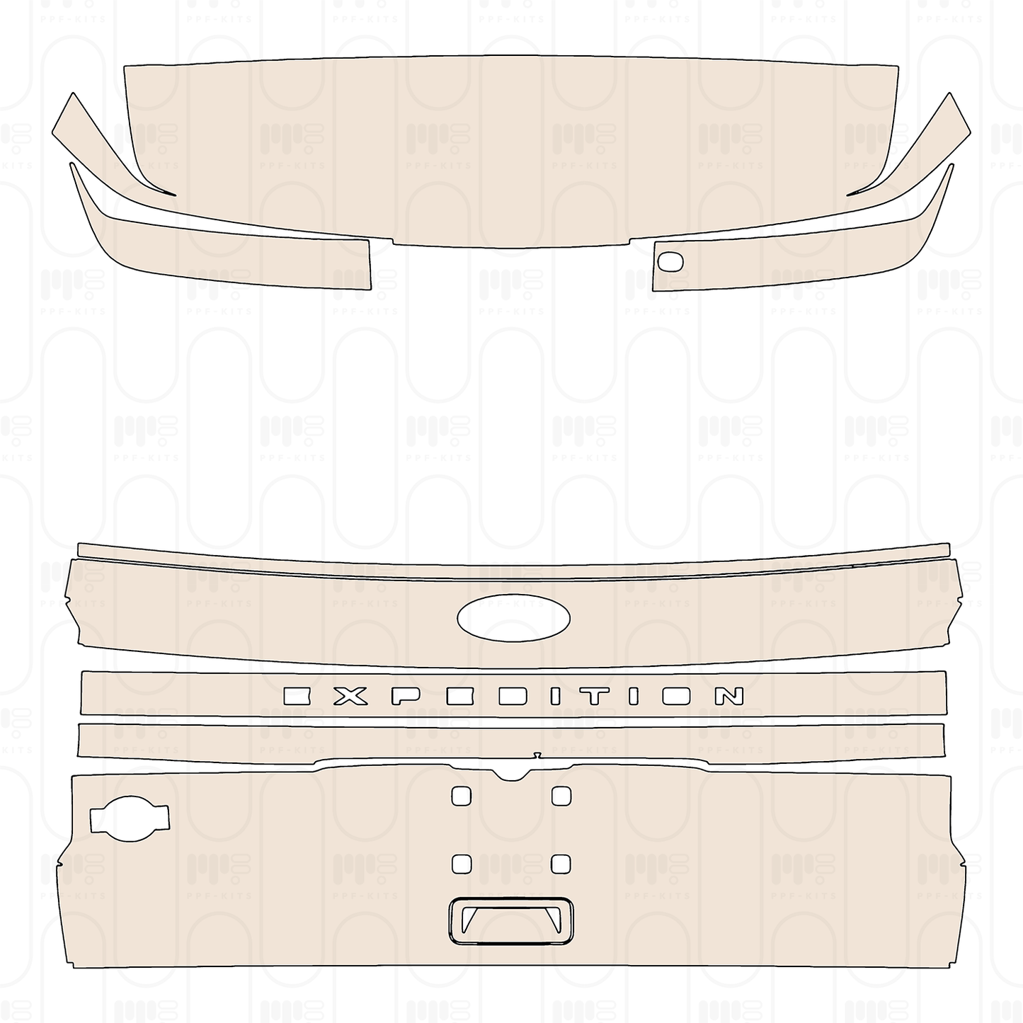 Pre-Cut PPF Ford Expedition Standard Wheelbase King Ranch 2022