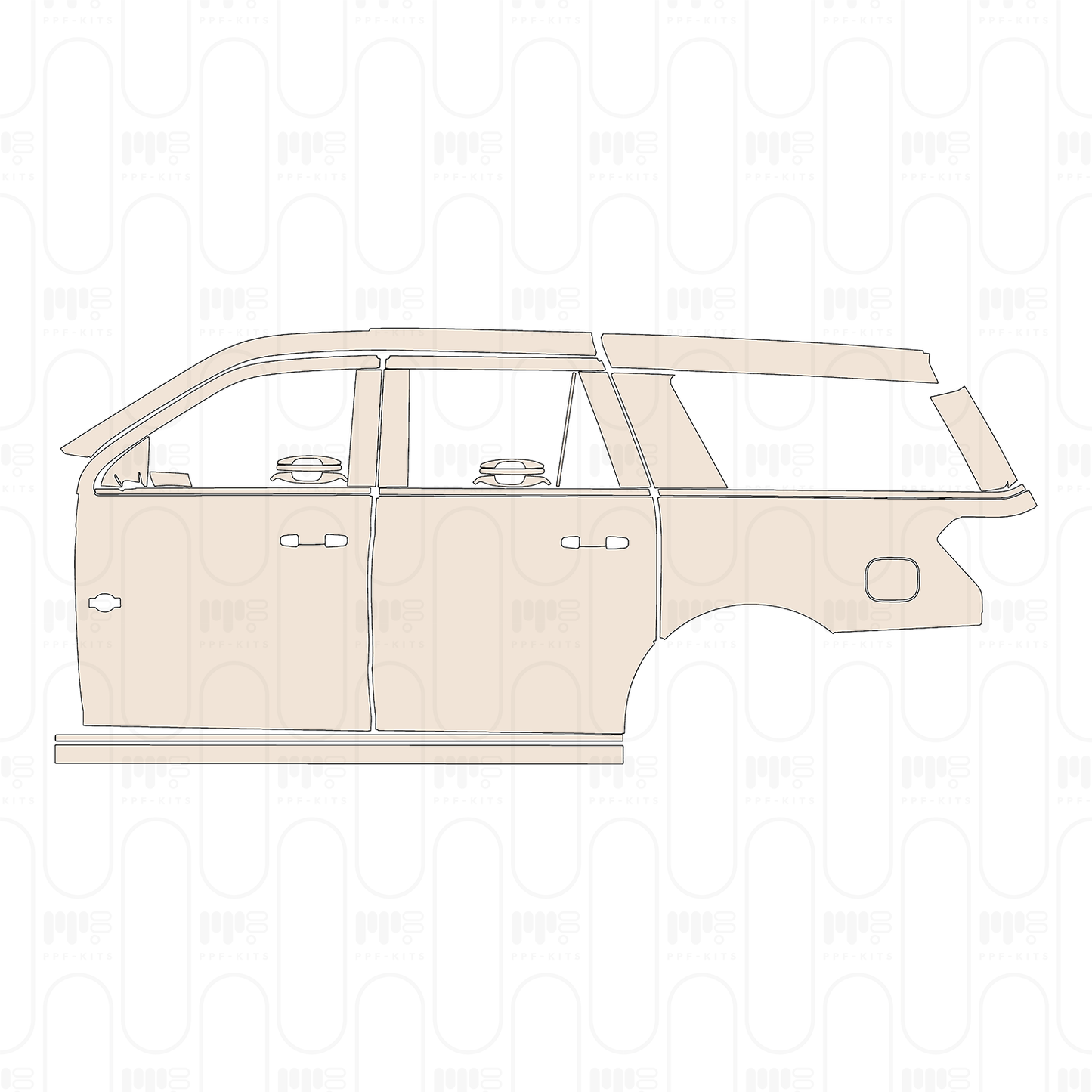 Pre-Cut PPF Ford Expedition Extended Wheelbase King Ranch 2022