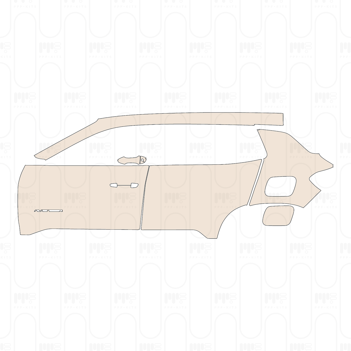 Pre-Cut PPF JEEP Avenger Electric 2024