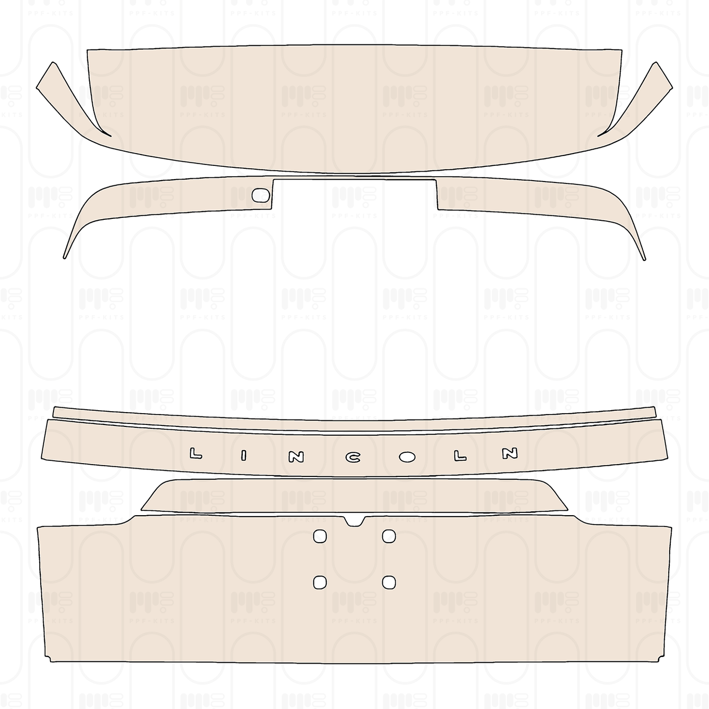 Pre-Cut PPF Lincoln Navigator Standard Wheelbase 2023