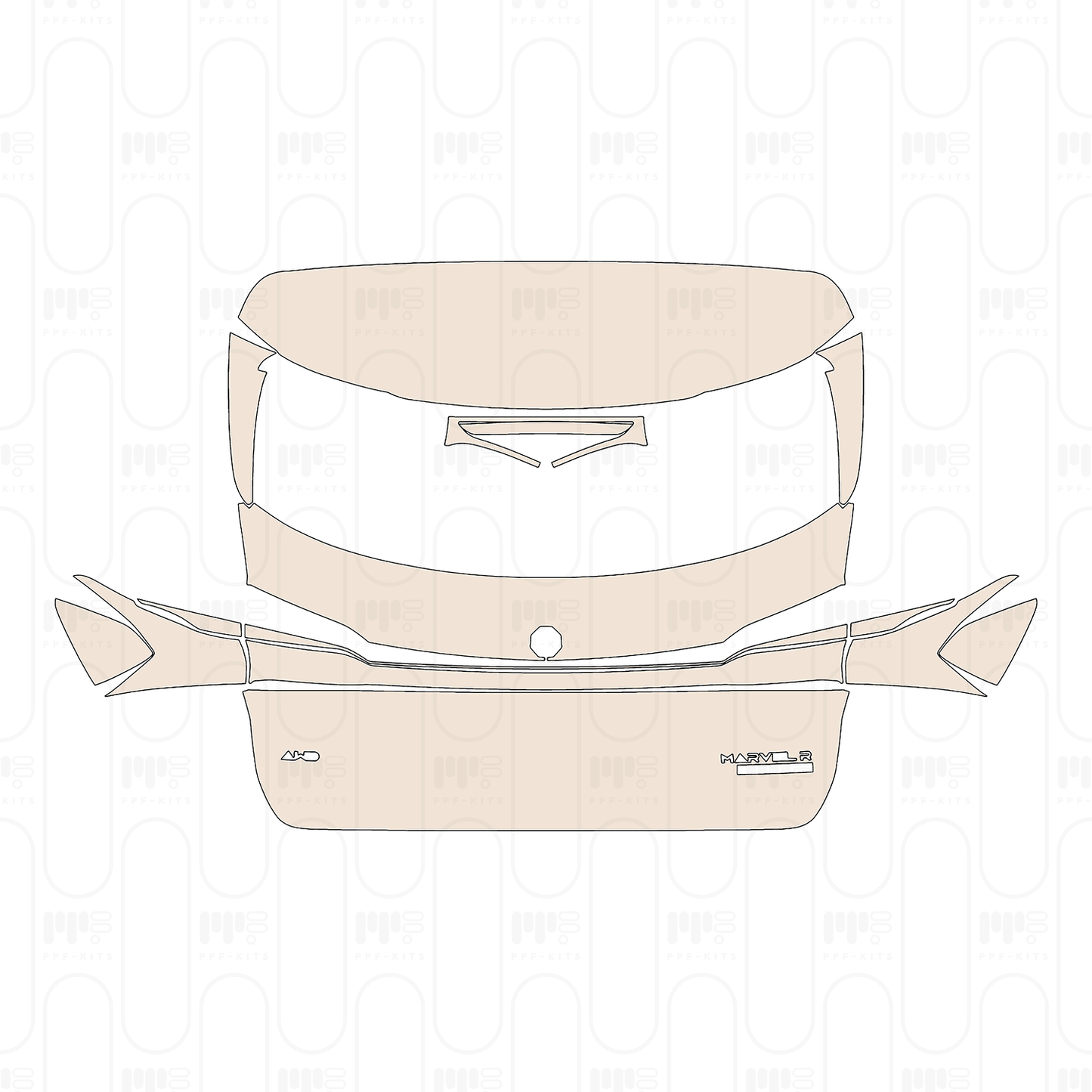 Pre-Cut PPF MG Marvel R Electric 2024