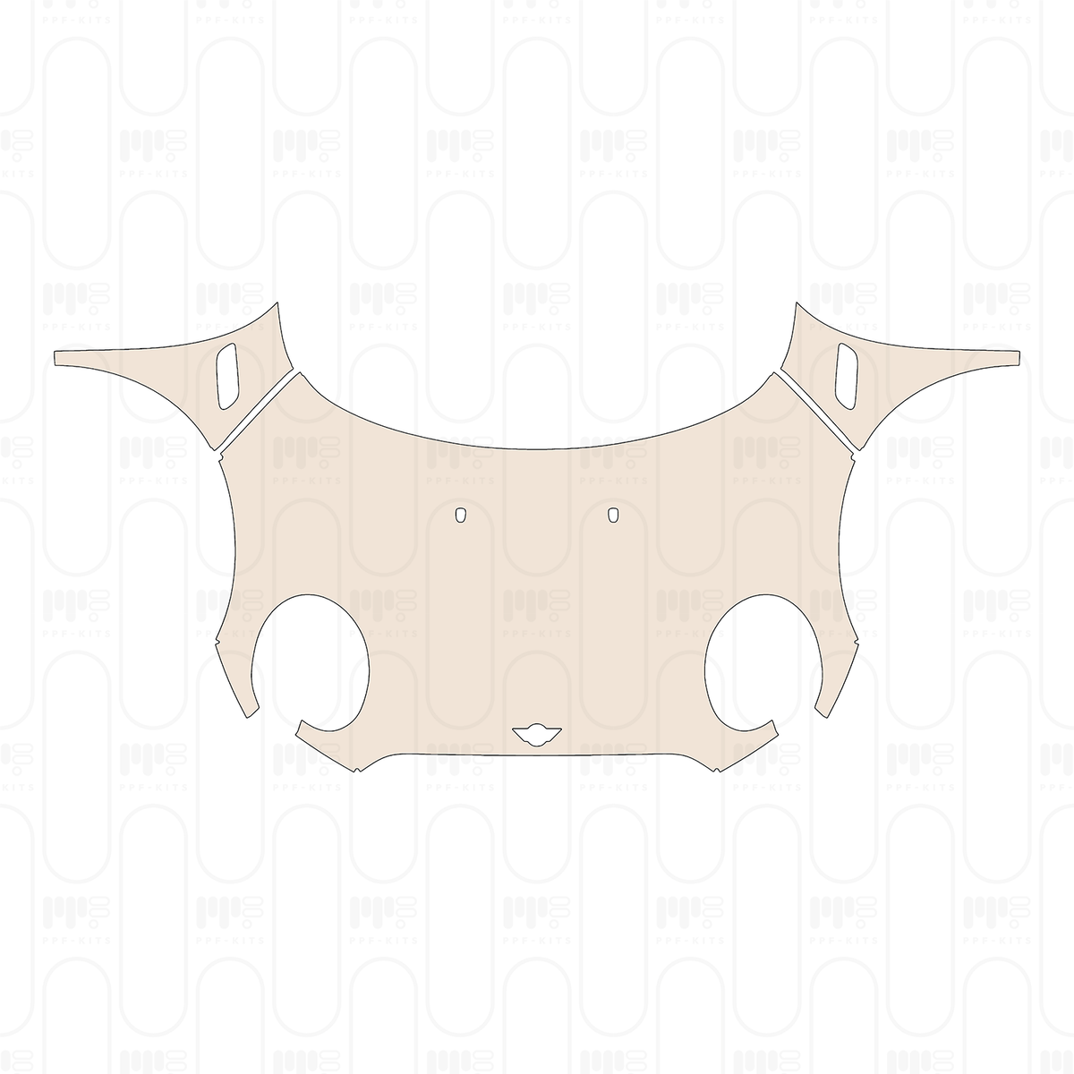 Pre-cut PPF pattern: Hood + Fender - Mini