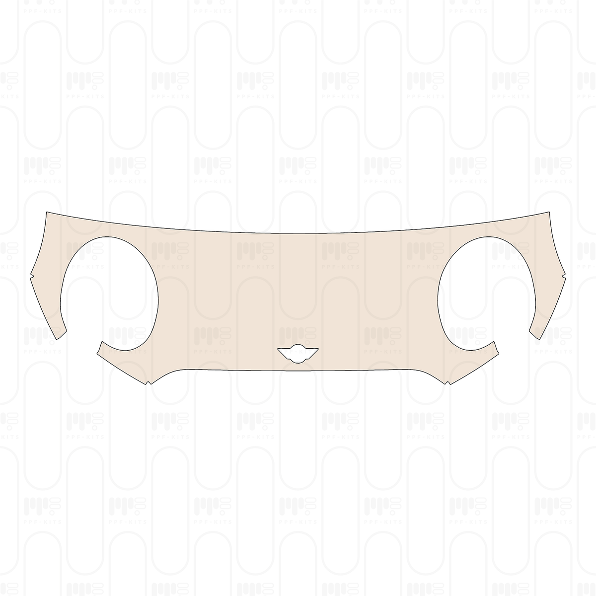 Pre-cut PPF pattern: Hood + Fender - Mini