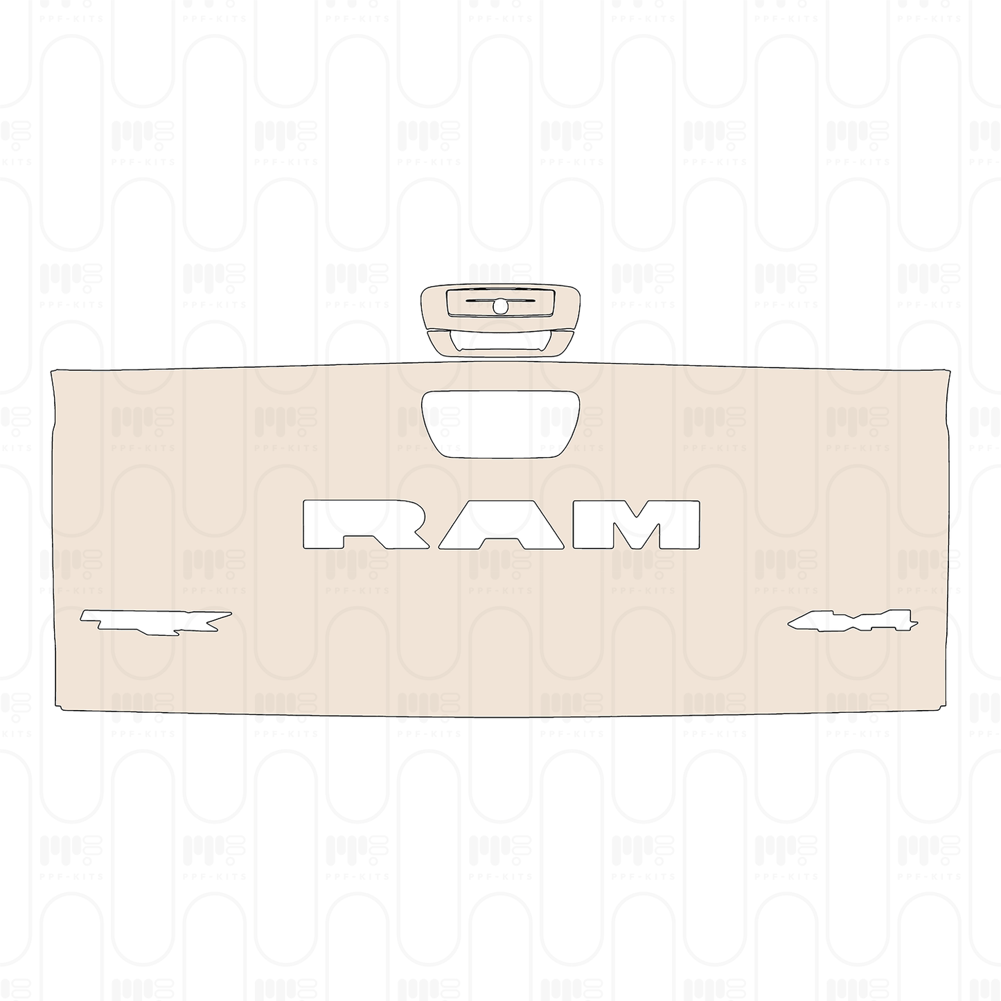 Pre-Cut PPF RAM Trucks 1500 TRX 2023