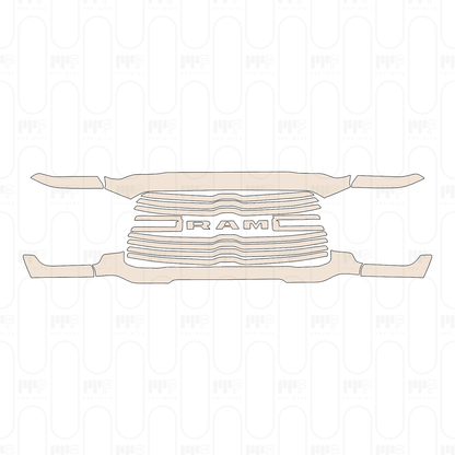 Pre-Cut PPF RAM Trucks 2500 Crew Cab Laramie 2023