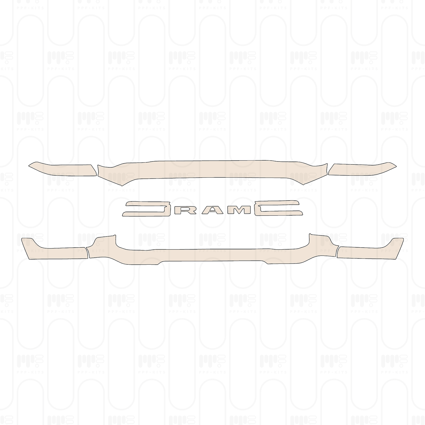 Pre-Cut PPF RAM Trucks 3500 Tradesman 2022