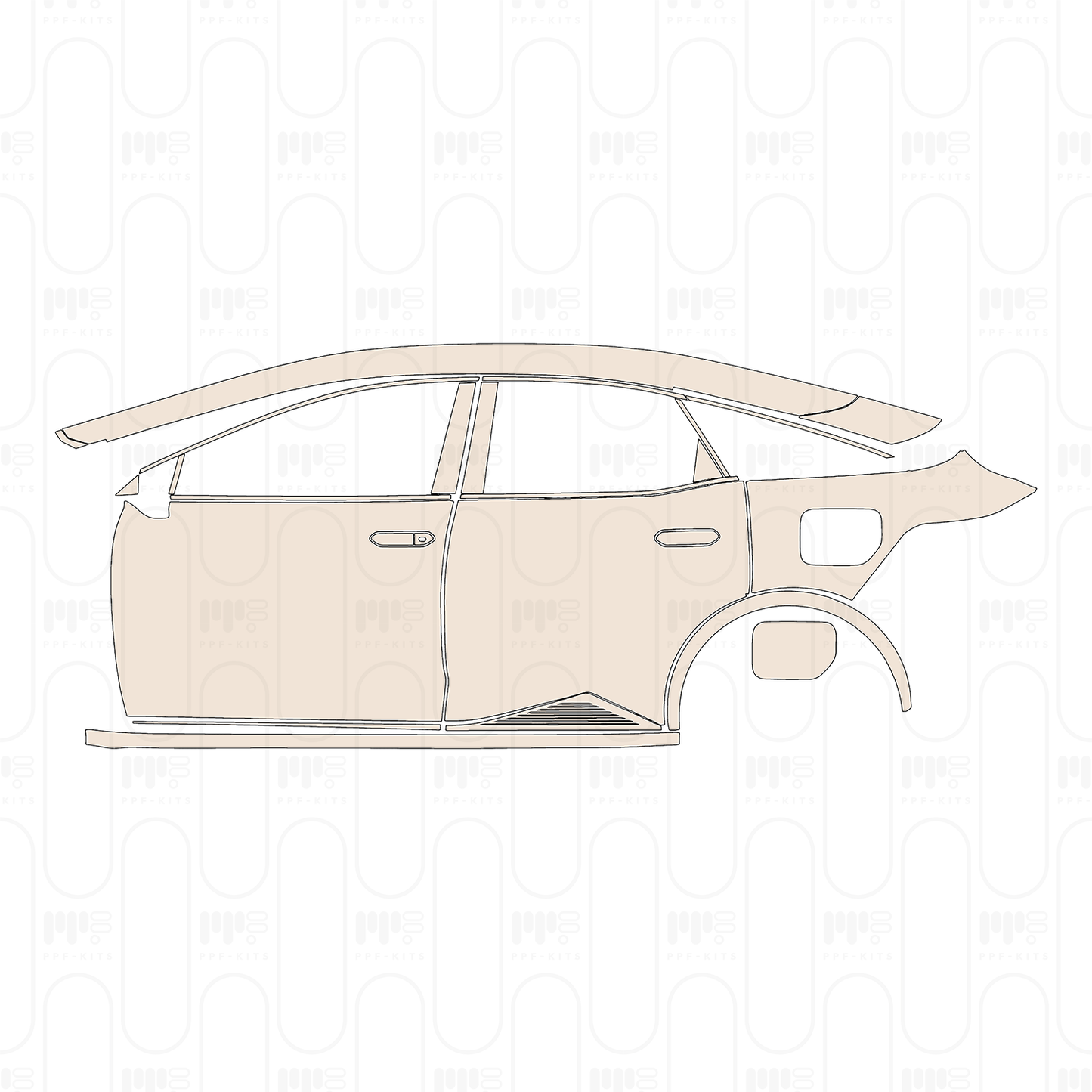 Pre-Cut PPF Toyota bZ3 2024