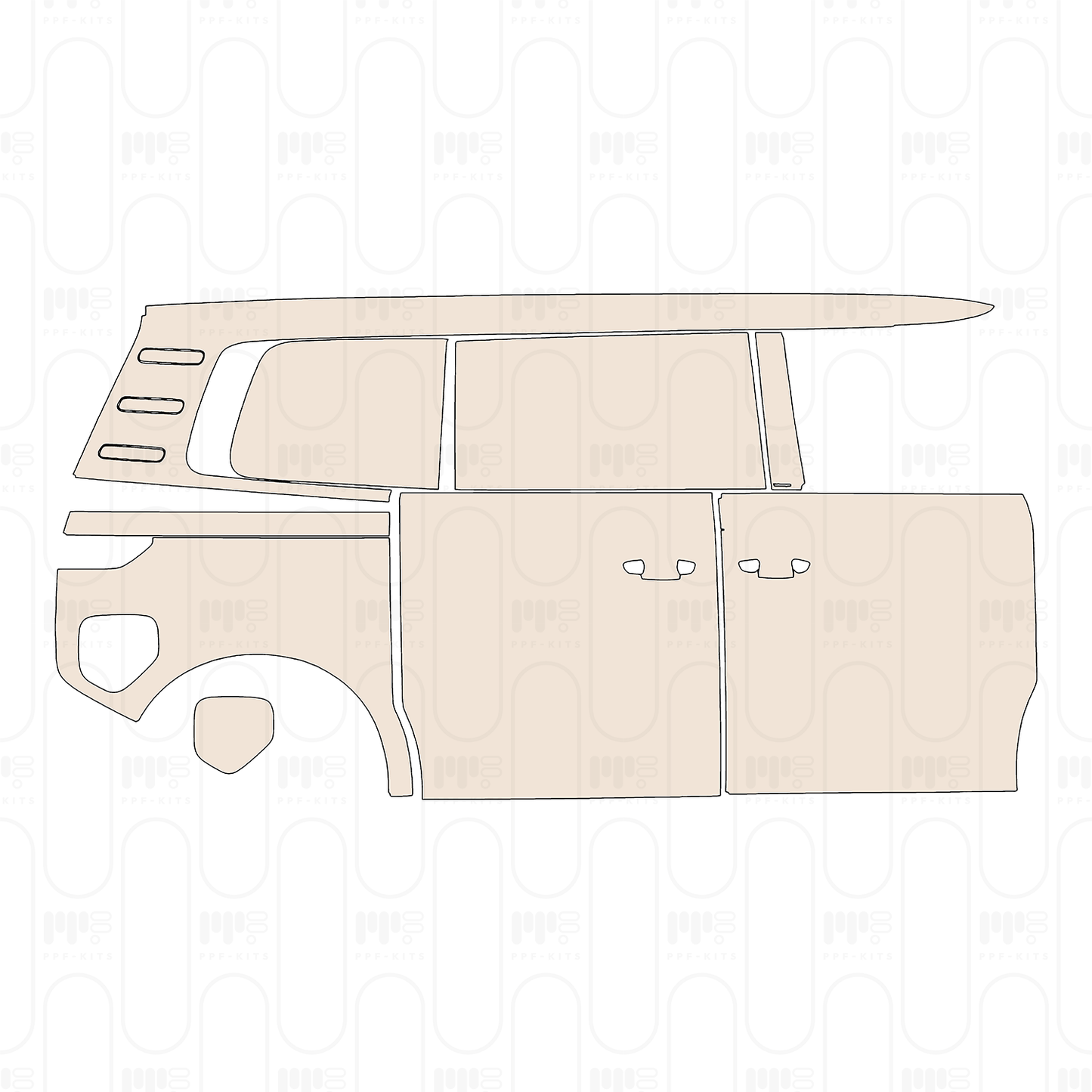 Pre-Cut PPF Volkswagen ID.BUZZ Standard Wheelbase Cargo 2023