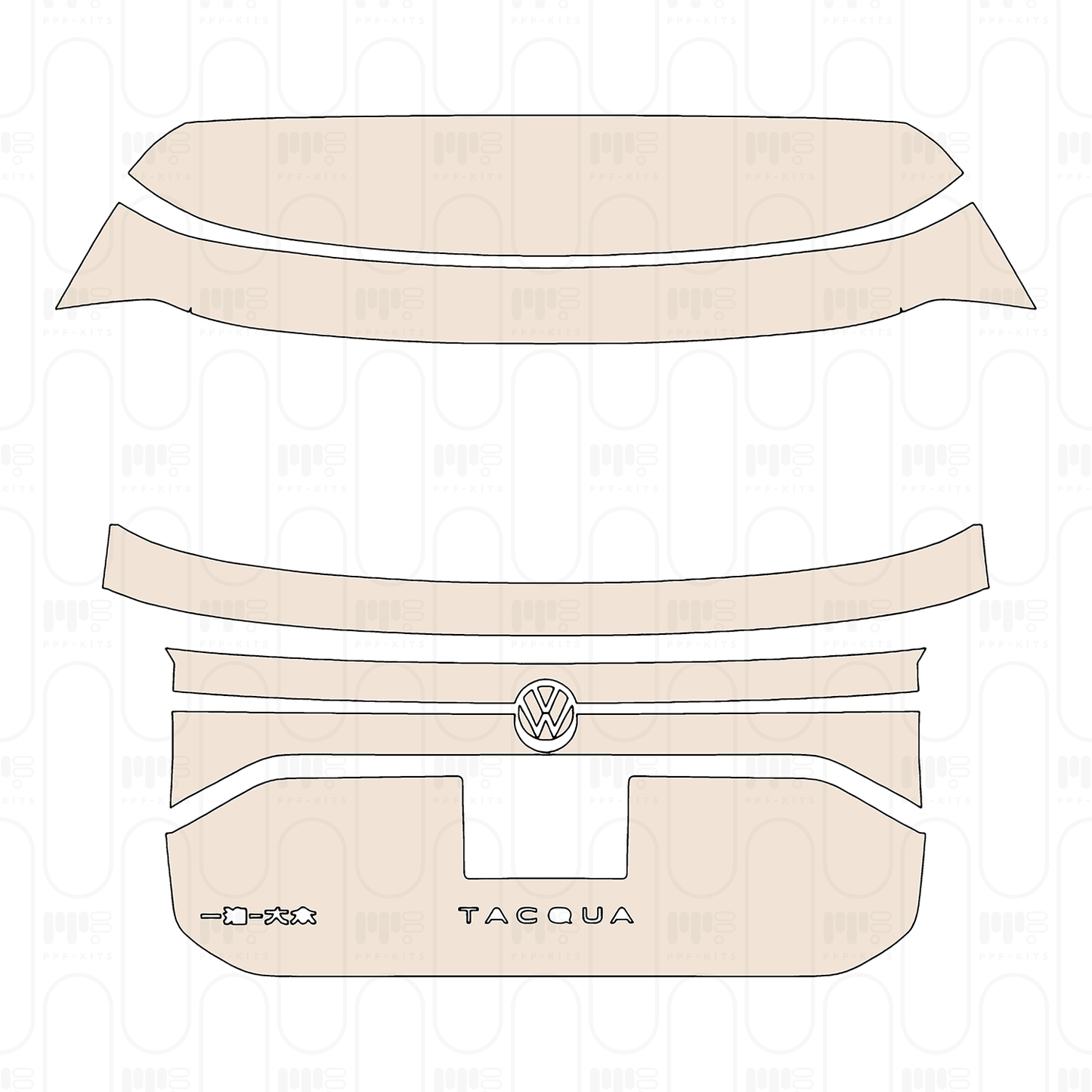 Pre-Cut PPF Volkswagen Tacqua R-Line 2023