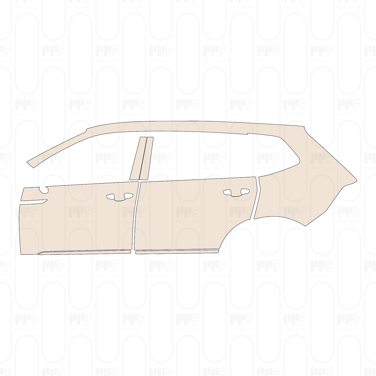 Pre-Cut PPF Volkswagen Tiguan (US) S 2023