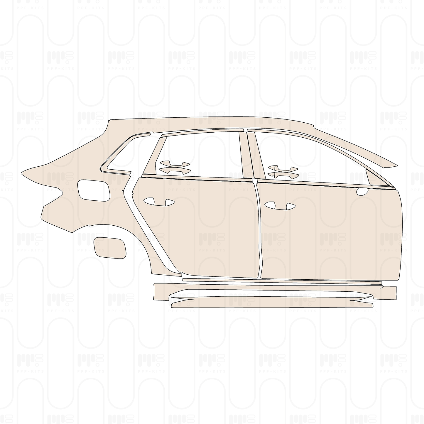 Pre-Cut PPF Audi A3 Sportback RS3 2022
