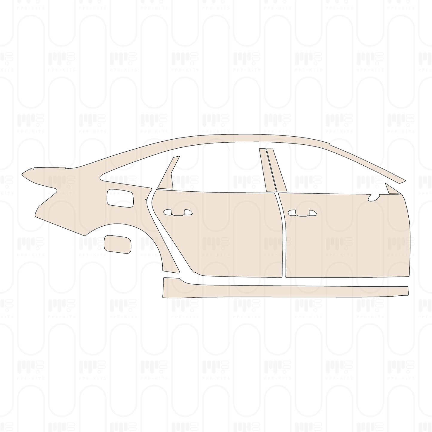 Pre-Cut PPF Audi A6 A6L TFSI e Base 2022