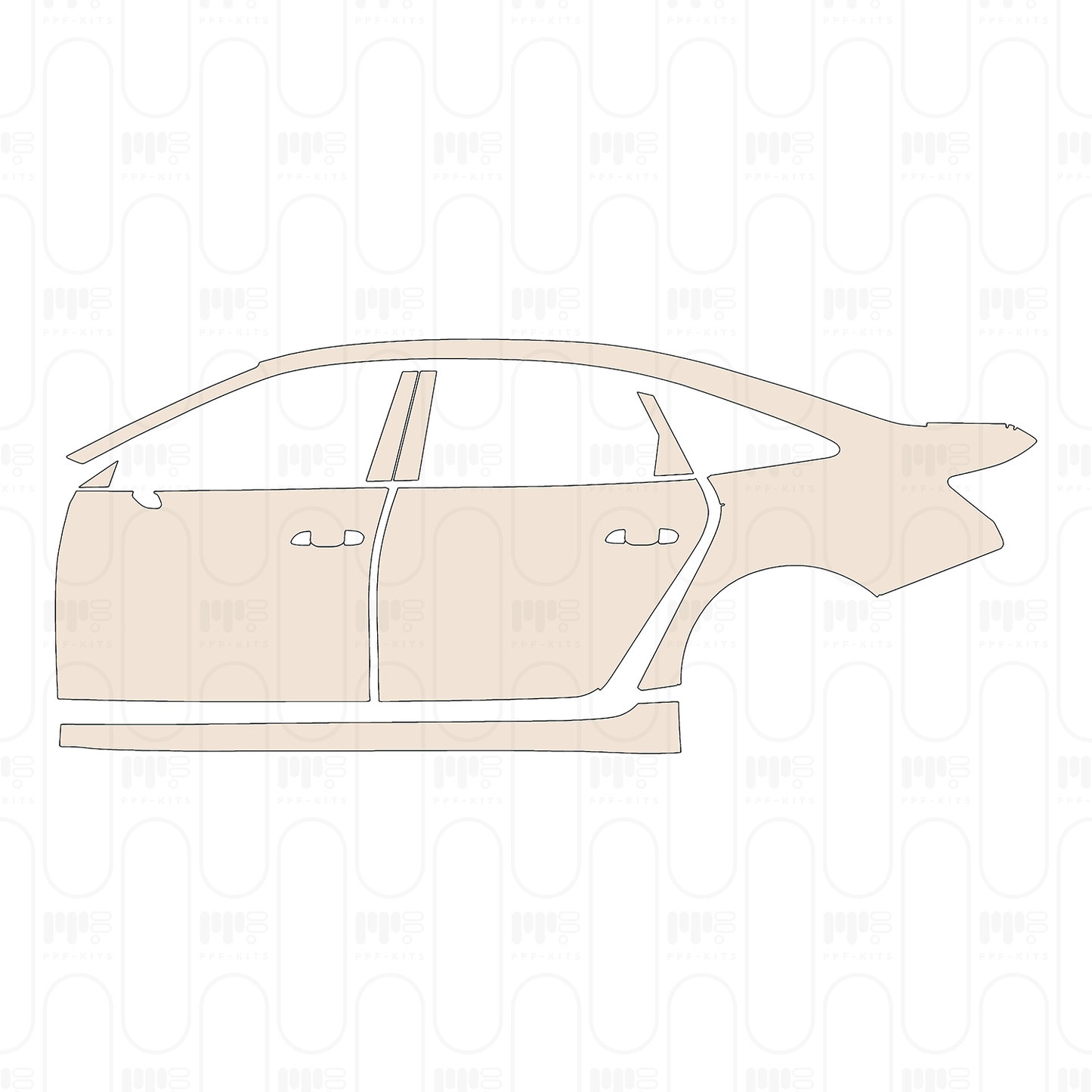Pre-Cut PPF Audi A6 A6L Base 2022