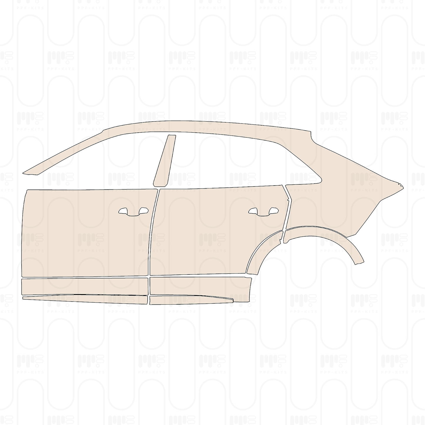 Pre-Cut PPF Audi Q8 Base 2022