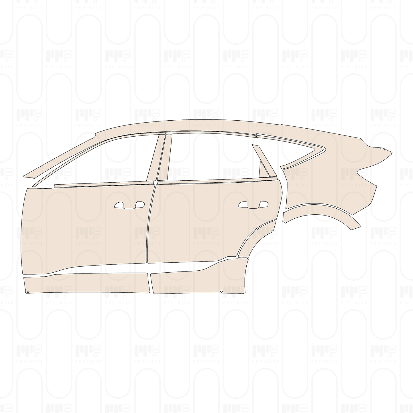 Pre-Cut PPF Audi e-tron Sportback S-Line 2022