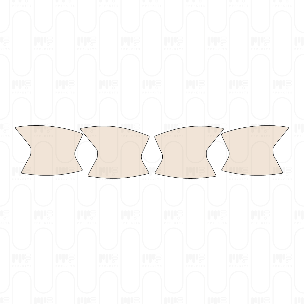 Pre-cut PPF pattern: Door Handle Insert - BMW