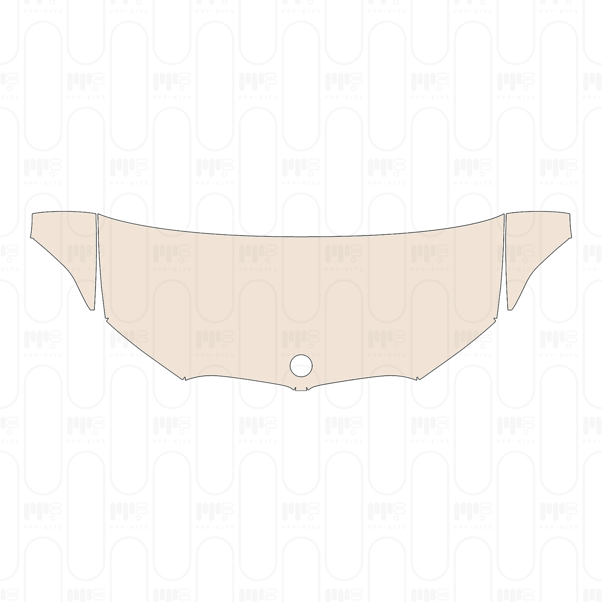Pre-cut PPF pattern: Hood + Fender - BMW