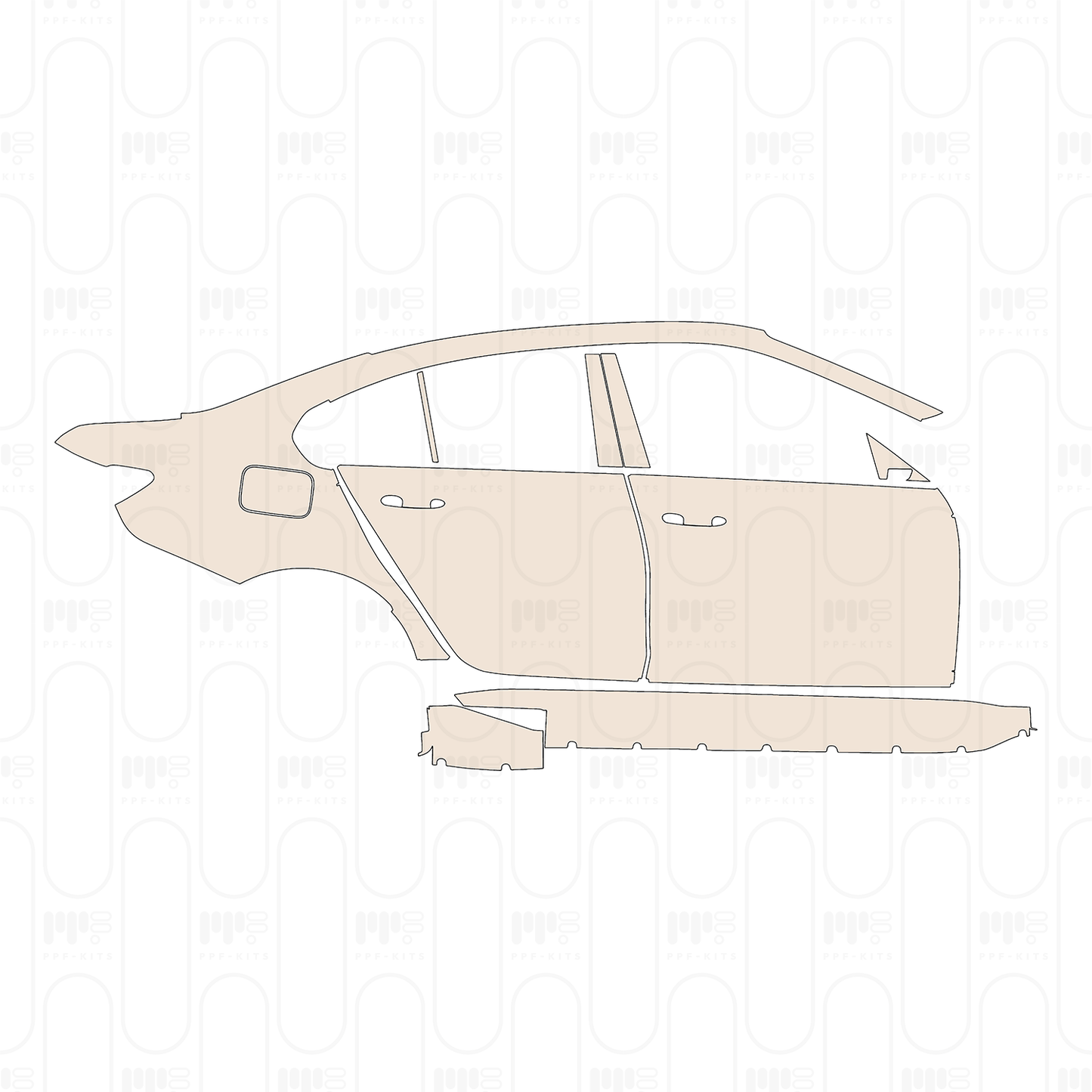 Pre-Cut PPF BMW 3 Series Sedan M3 2022
