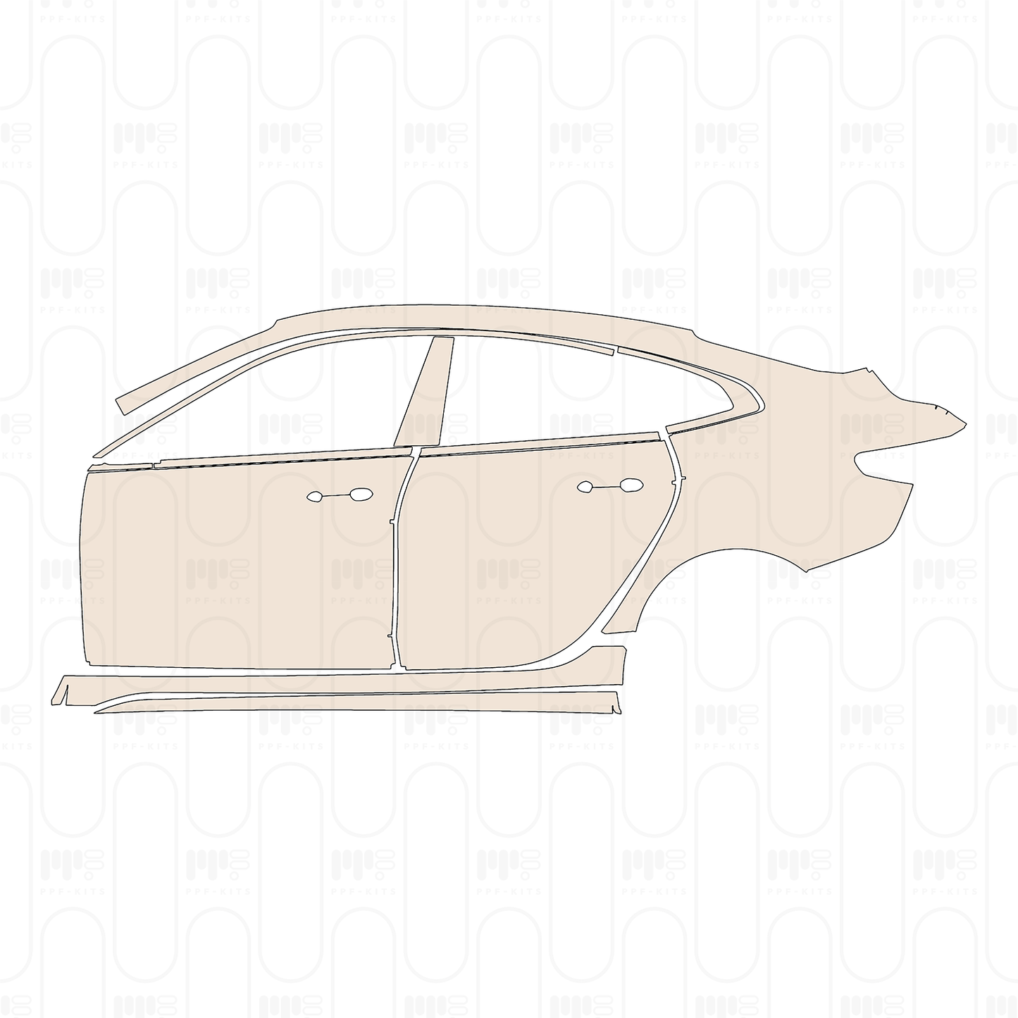 Pre-Cut PPF BMW 2 Series Gran Coupe (Standard Wheelbase) M235i 2022