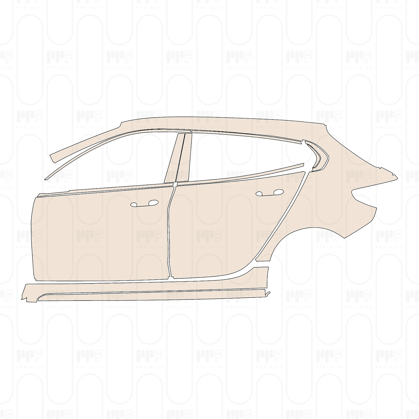 Pre-Cut PPF BMW 1 Series 5-door Sports Hatch M Sport 2022