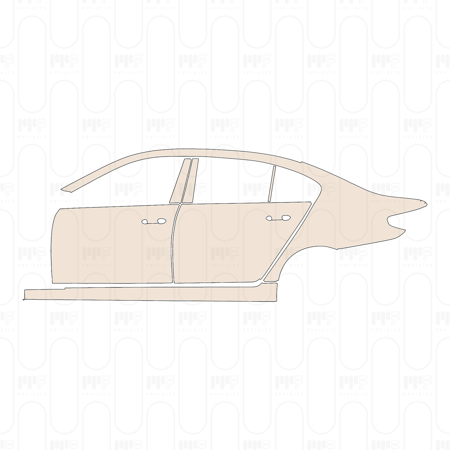 Pre-Cut PPF BMW 5 Series Sedan Extended Wheelbase Luxury 2022