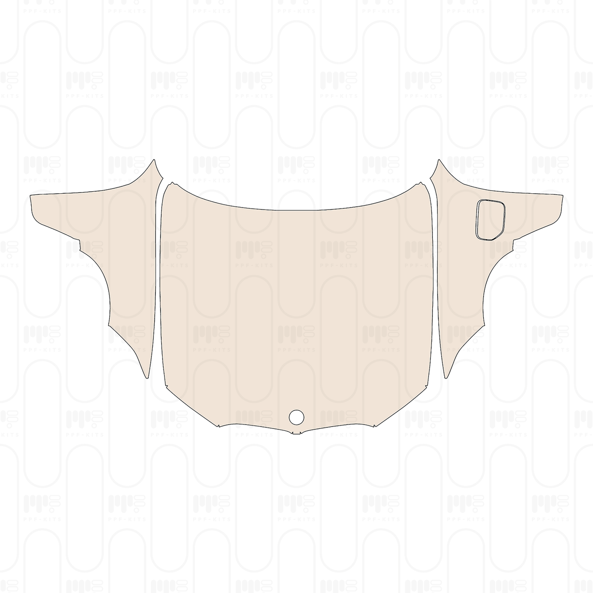 Pre-cut PPF pattern: Hood + Fender - BMW