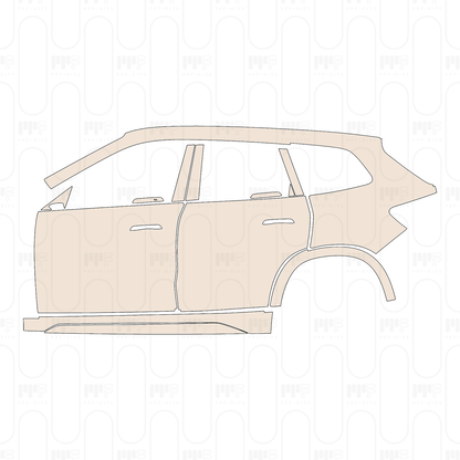 Pre-Cut PPF BMW X1 Standard Wheelbase Base 2023