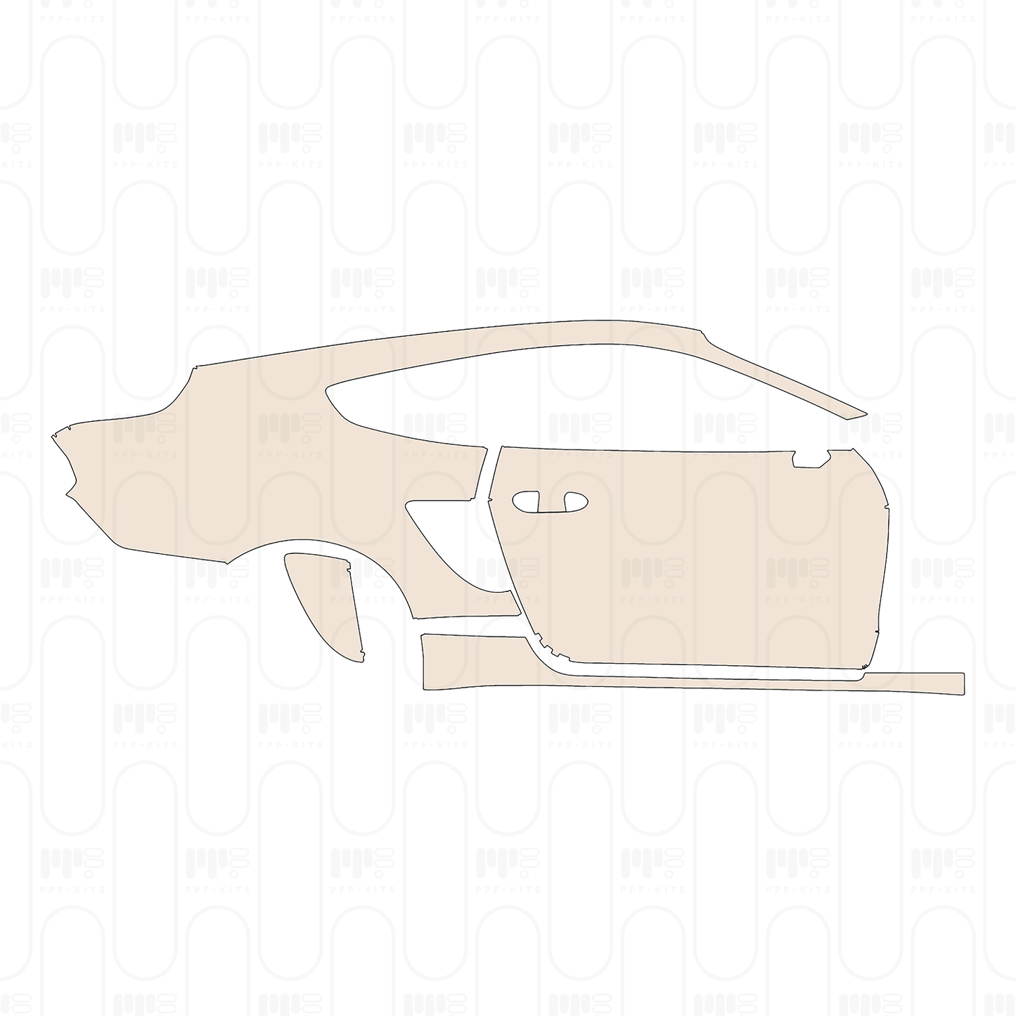 Pre-Cut PPF Ford Mustang Fastback GT 2022