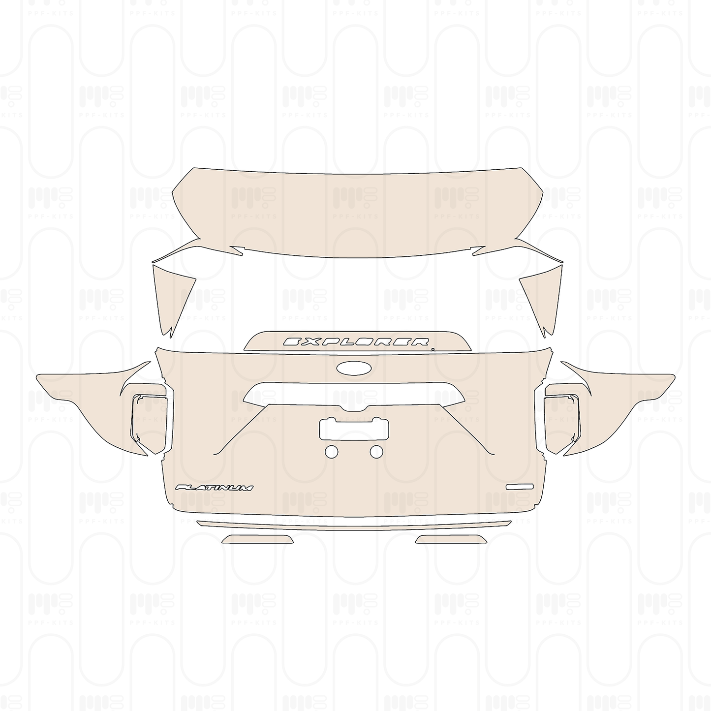 Pre-Cut PPF Ford Explorer (US) Platinum 2022