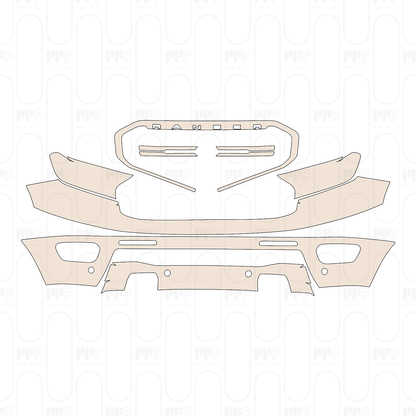 Pre-Cut PPF Ford Ranger (US) LARIAT SUPERCAB 2022