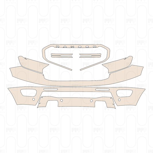 Pre-Cut PPF Ford Ranger (US) XL SUPERCAB 2022