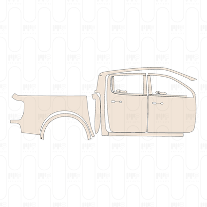 Pre-Cut PPF Ford Ranger (US) XLT SUPERCREW 2022