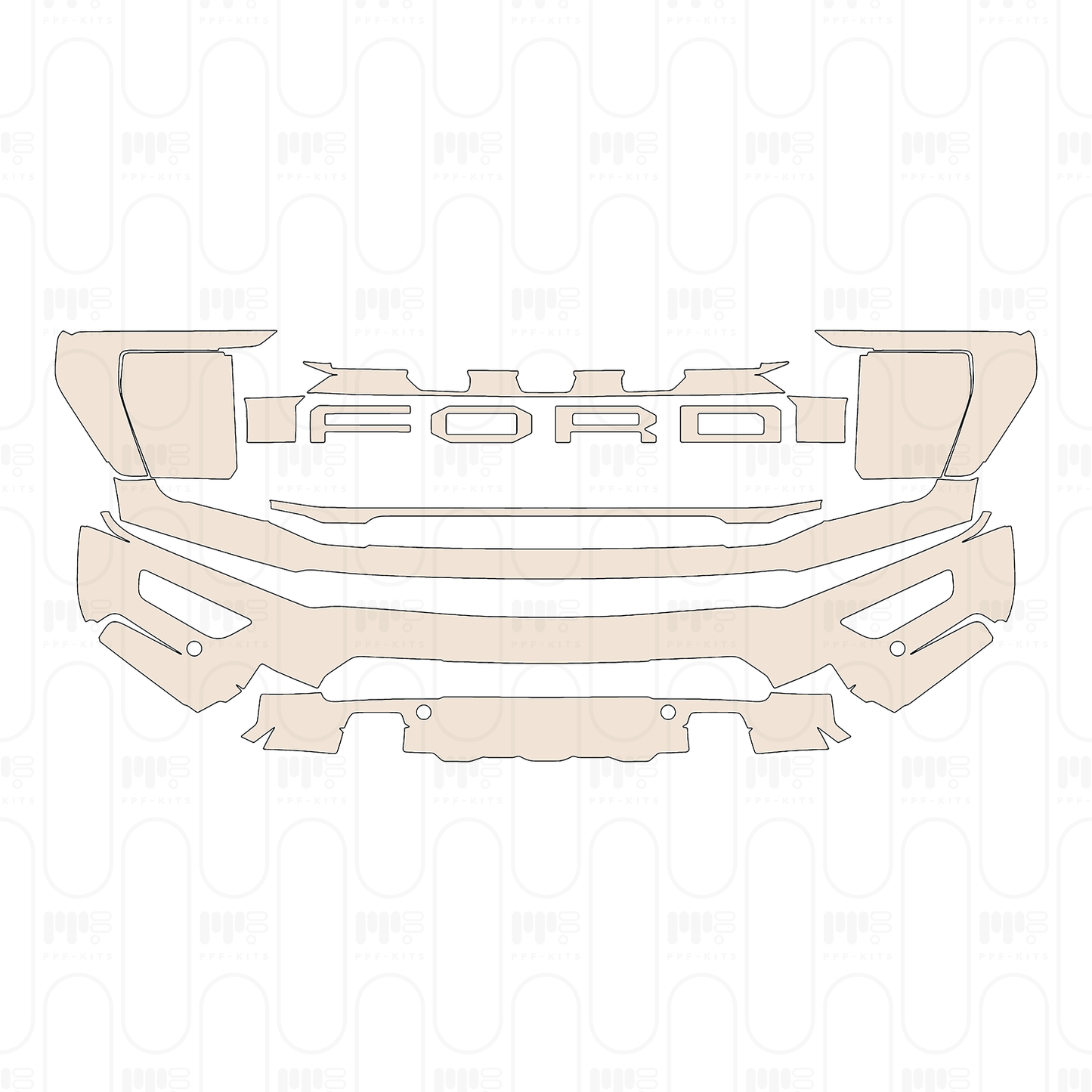 Pre-Cut PPF Ford F-150 Raptor SuperCrew 2022