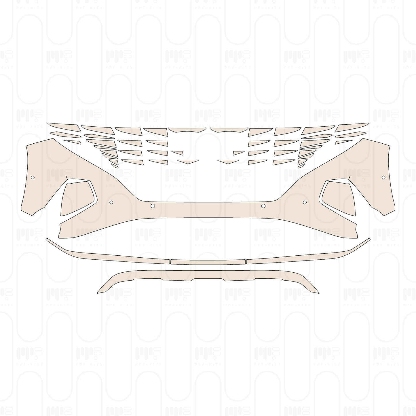 Pre-Cut PPF Hyundai Tucson L (CN) Base 2022