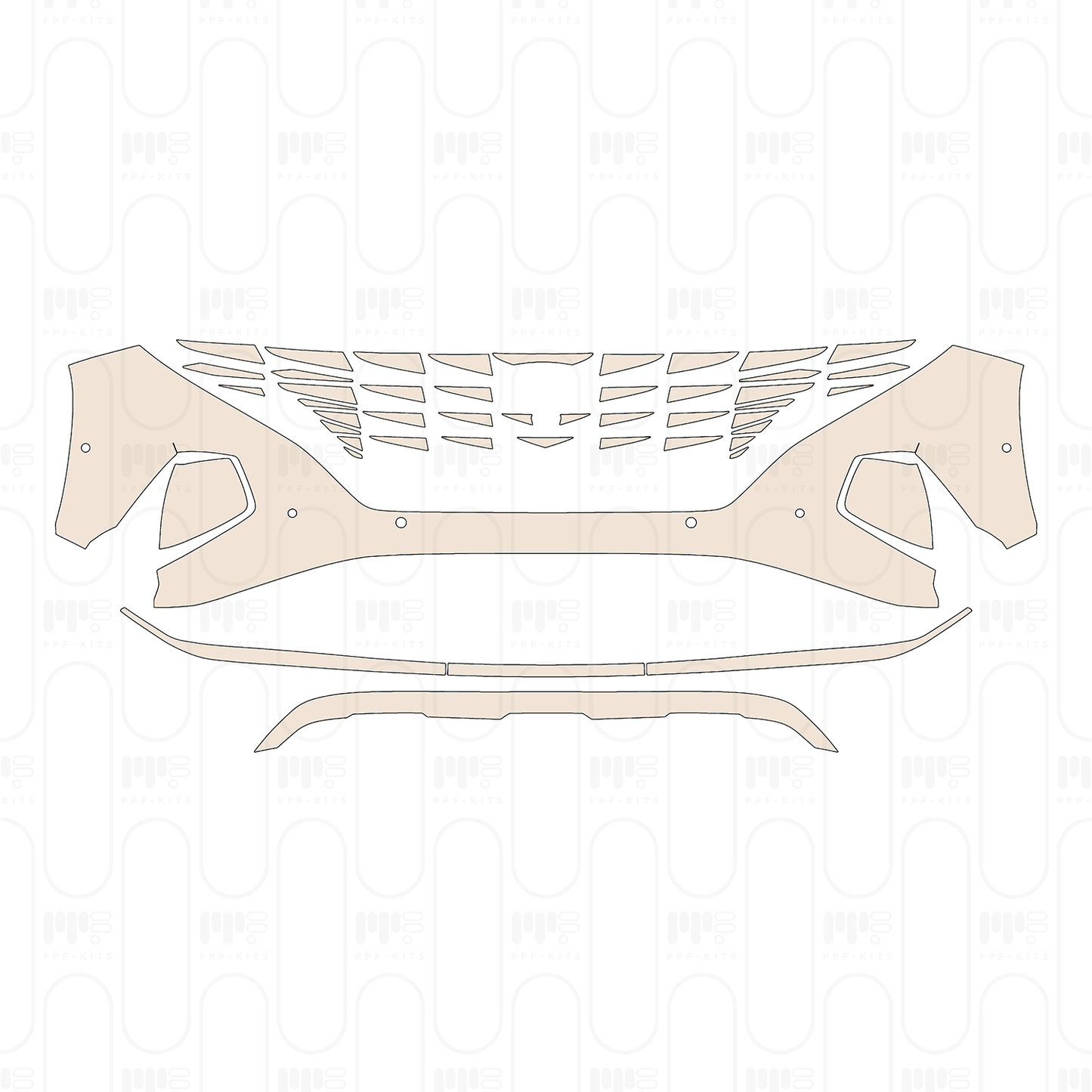 Pre-Cut PPF Hyundai Tucson (EU) Base 2022