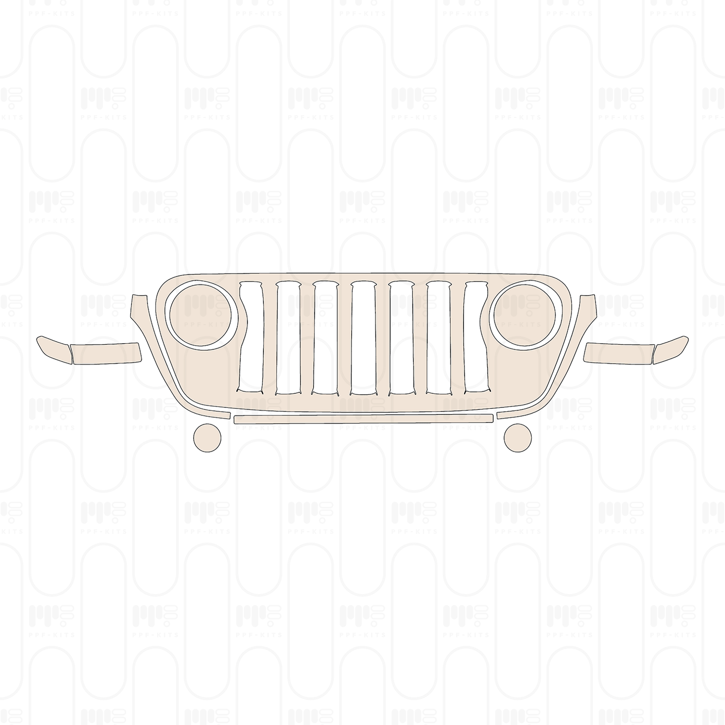 Pre-Cut PPF JEEP Wrangler 4 Door Willys 2022