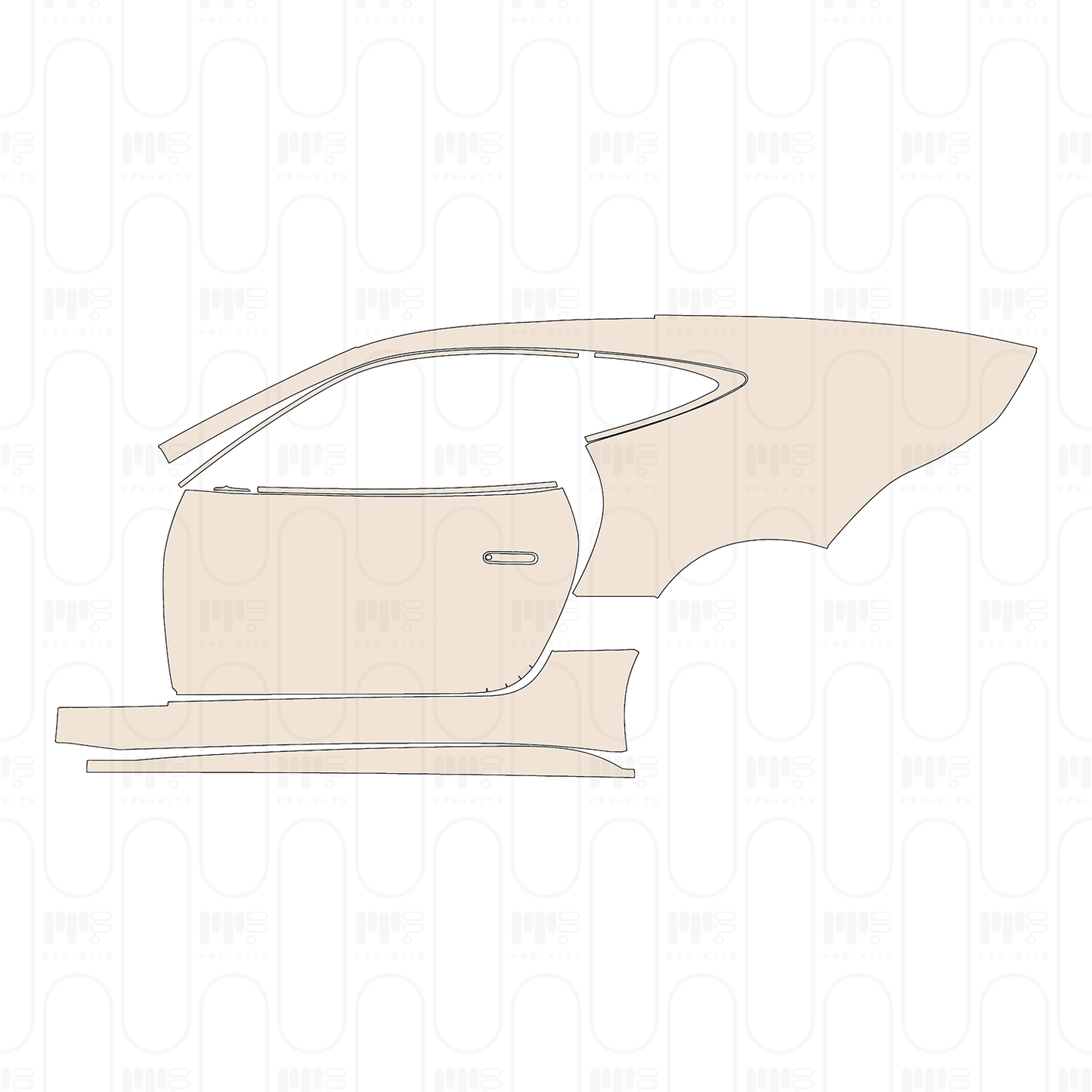 Pre-Cut PPF Jaguar F-Type R-Dynamic Coupe 2021
