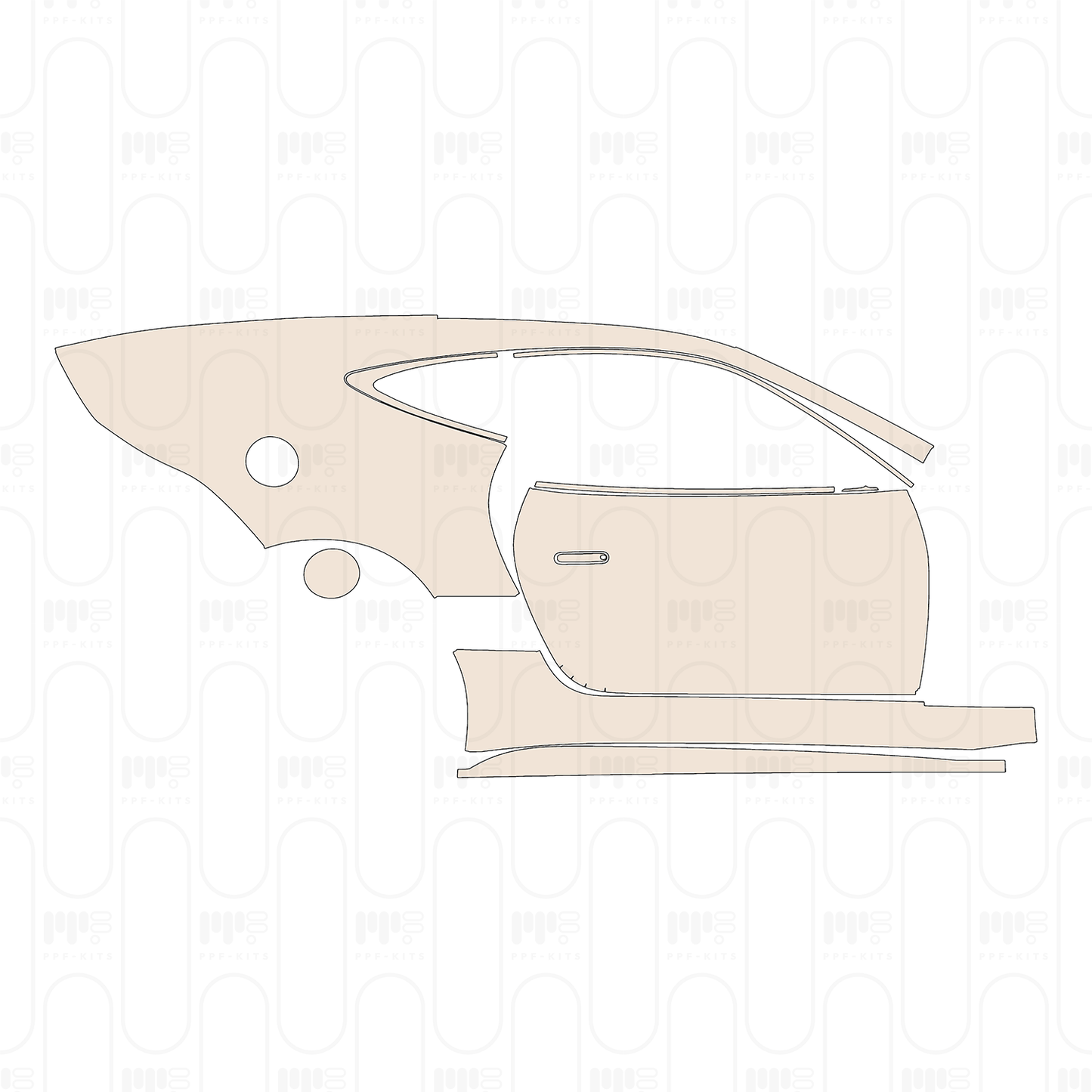 Pre-Cut PPF Jaguar F-Type R-Dynamic Coupe 2021