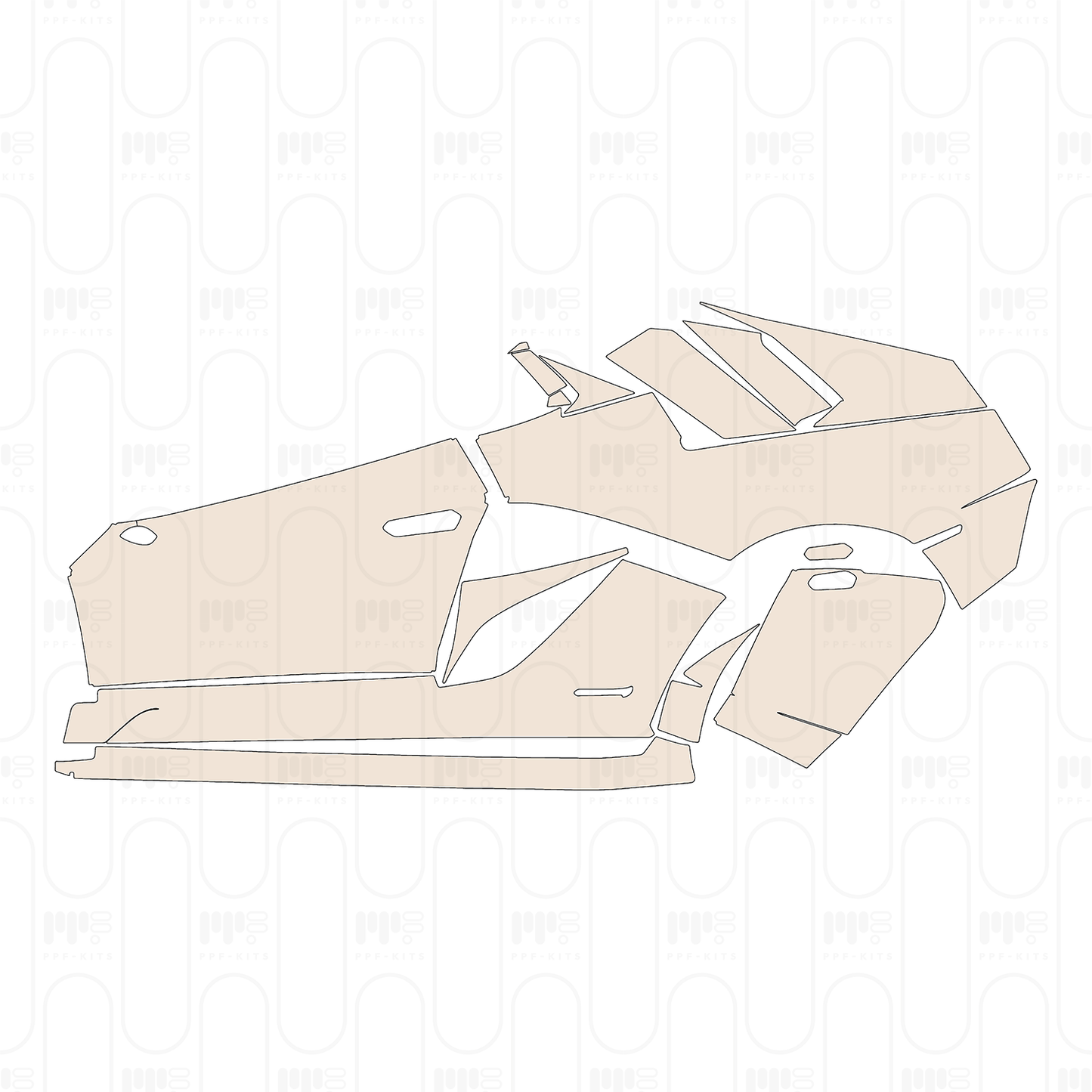 Pre-Cut PPF Lamborghini Aventador S Coupe 2021