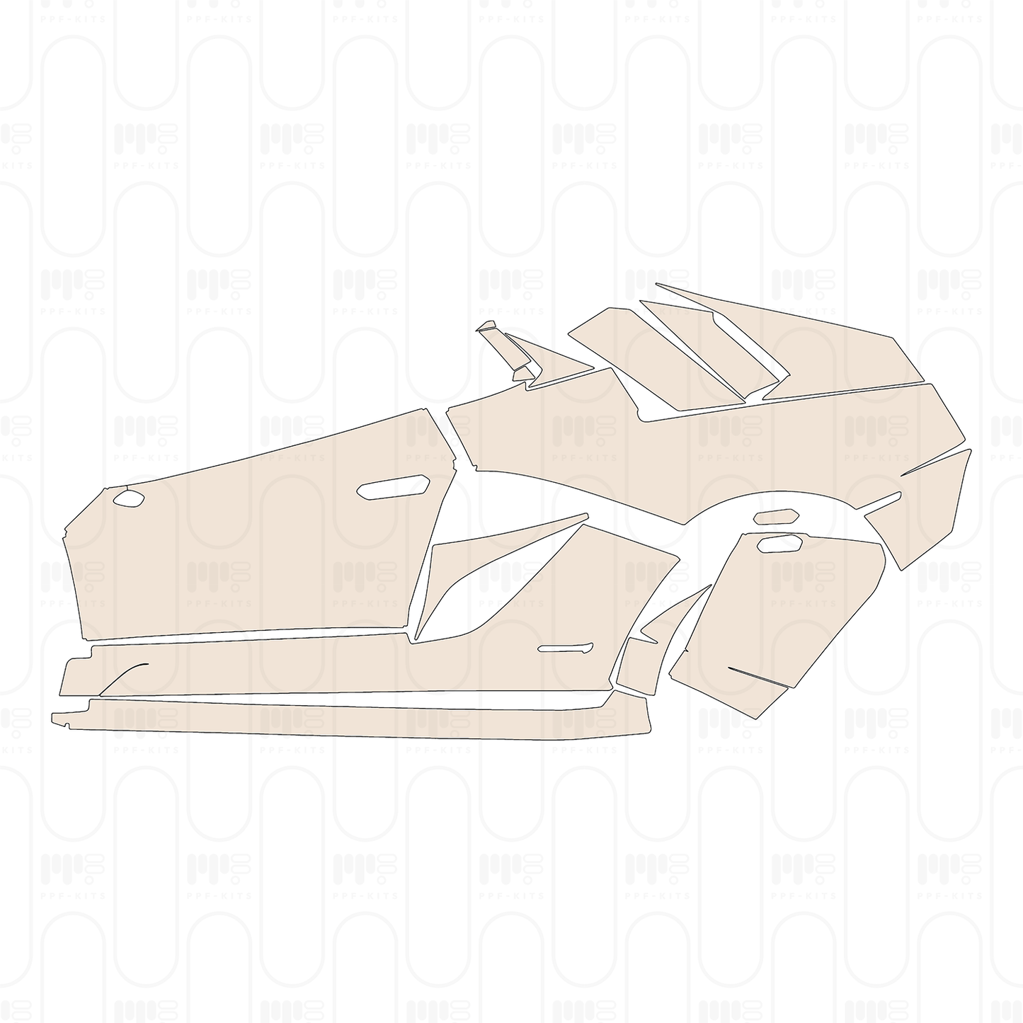 Pre-Cut PPF Lamborghini Aventador S Coupe 2021
