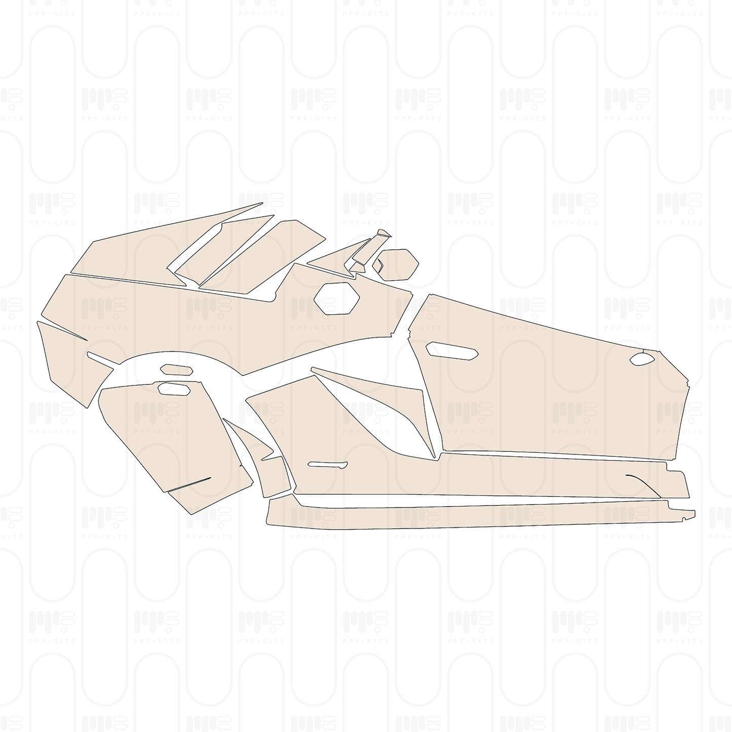 Pre-Cut PPF Lamborghini Aventador S Coupe 2021