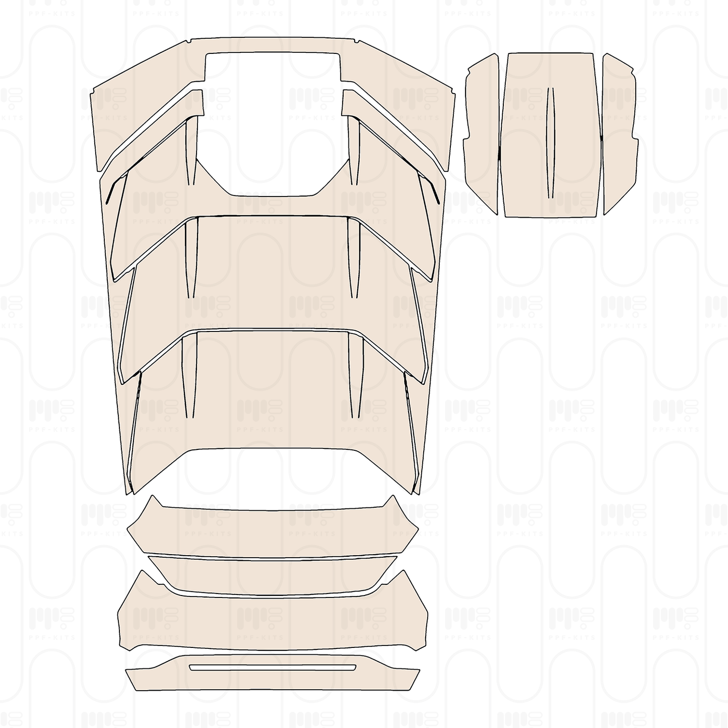 Pre-Cut PPF Lamborghini Huracan Sterrato 2023