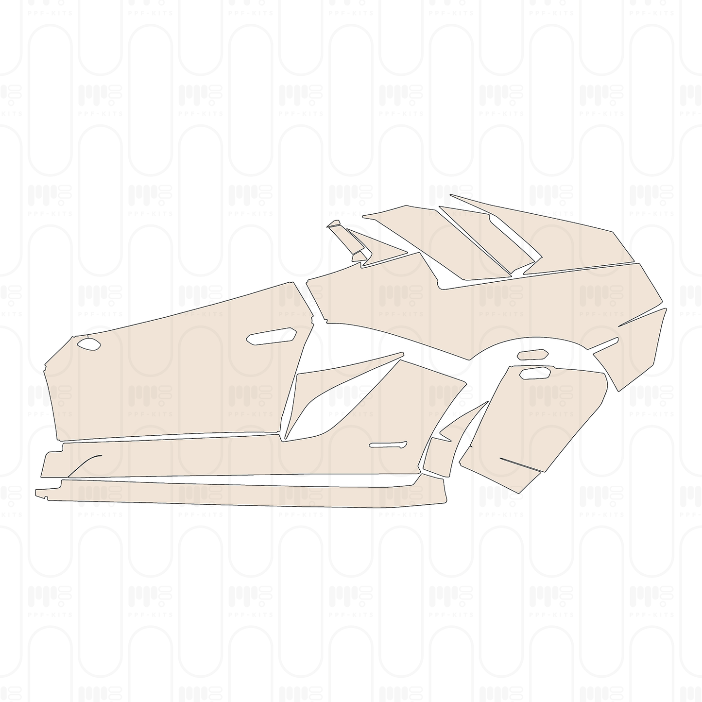 Pre-Cut PPF Lamborghini Aventador S Roadster 2022